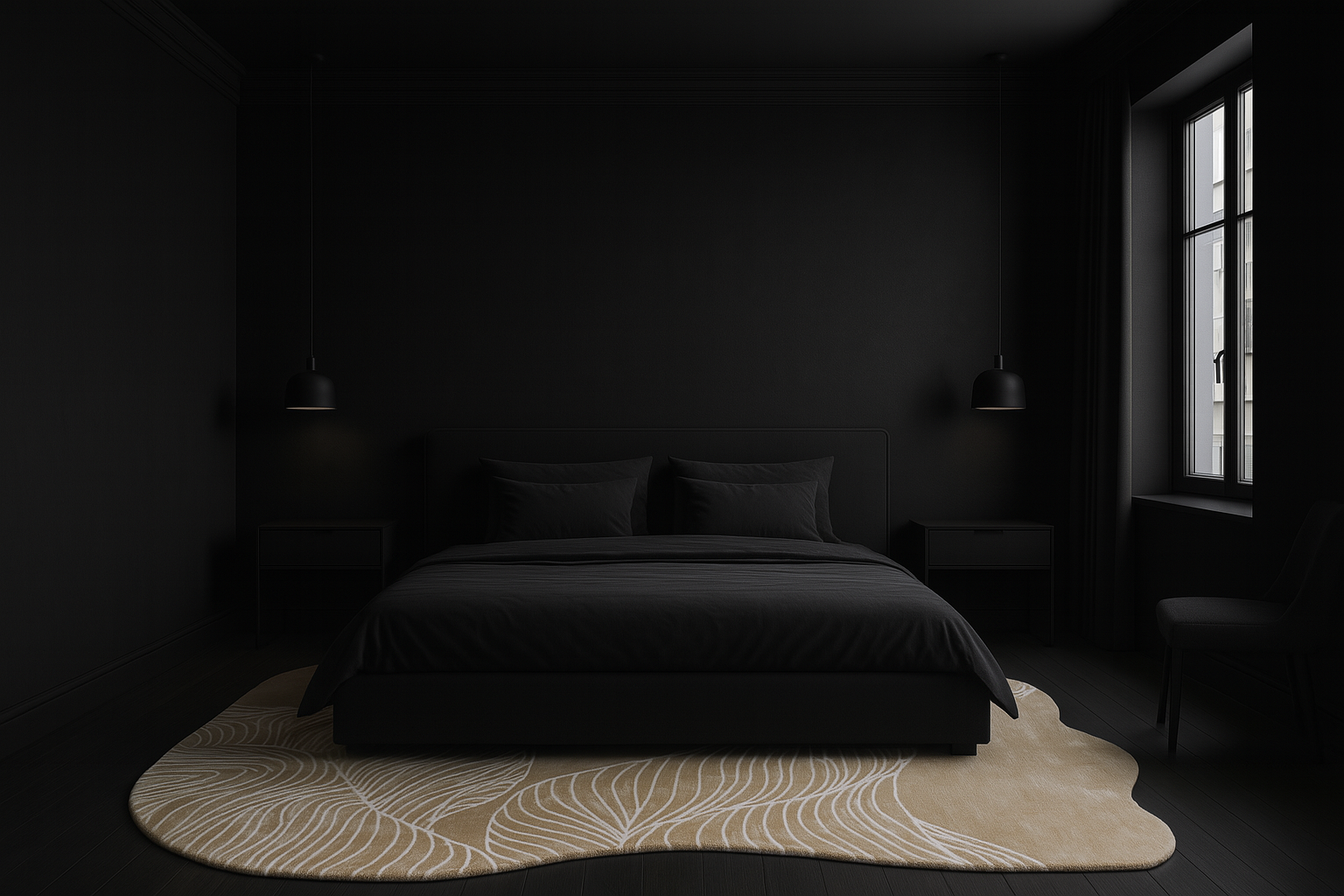 Rug Styling Tips for Homes with Dark Walls and Furniture